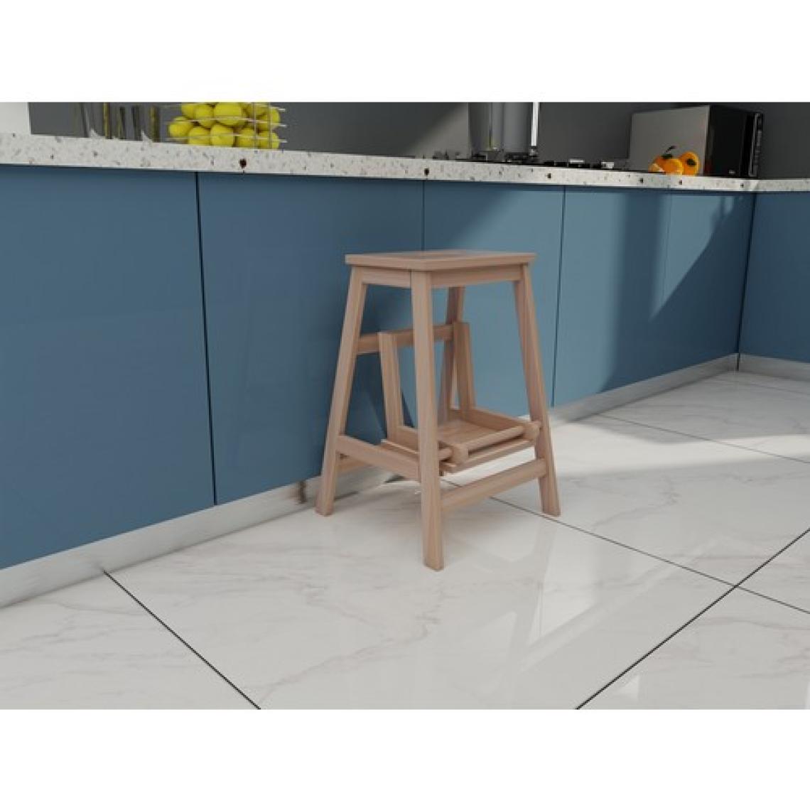 FASTWOOD Ahşap Katlanabilir Basamaklı Tabure