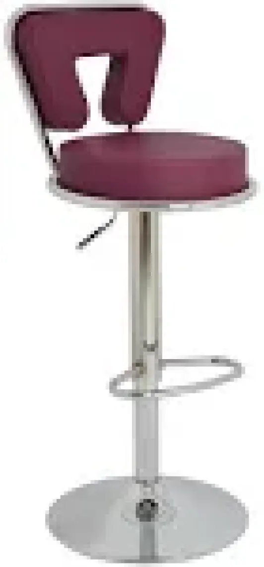 Boombar Virago Bar Sandalyesi - Mor Deri - 9540S0124