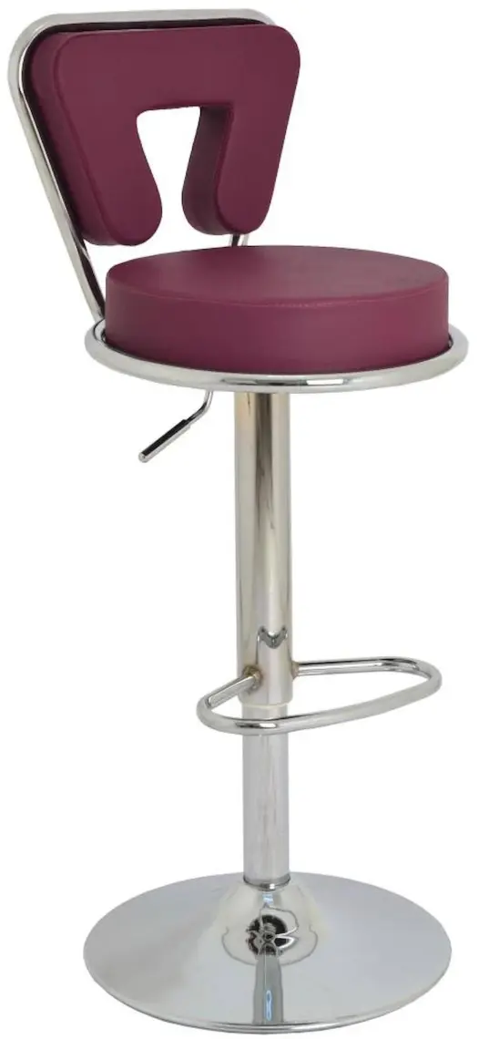 Boombar Virago Bar Sandalyesi - Mor Deri - 9540S0124