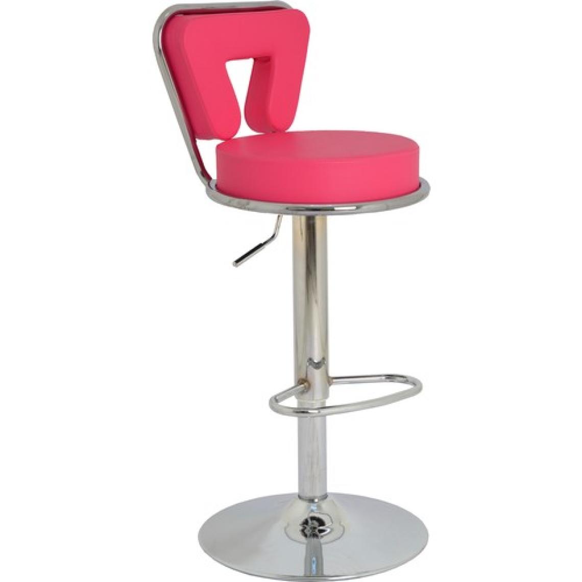 Boombar Virago Bar Sandalyesi - Pembe Deri - 9540S0120