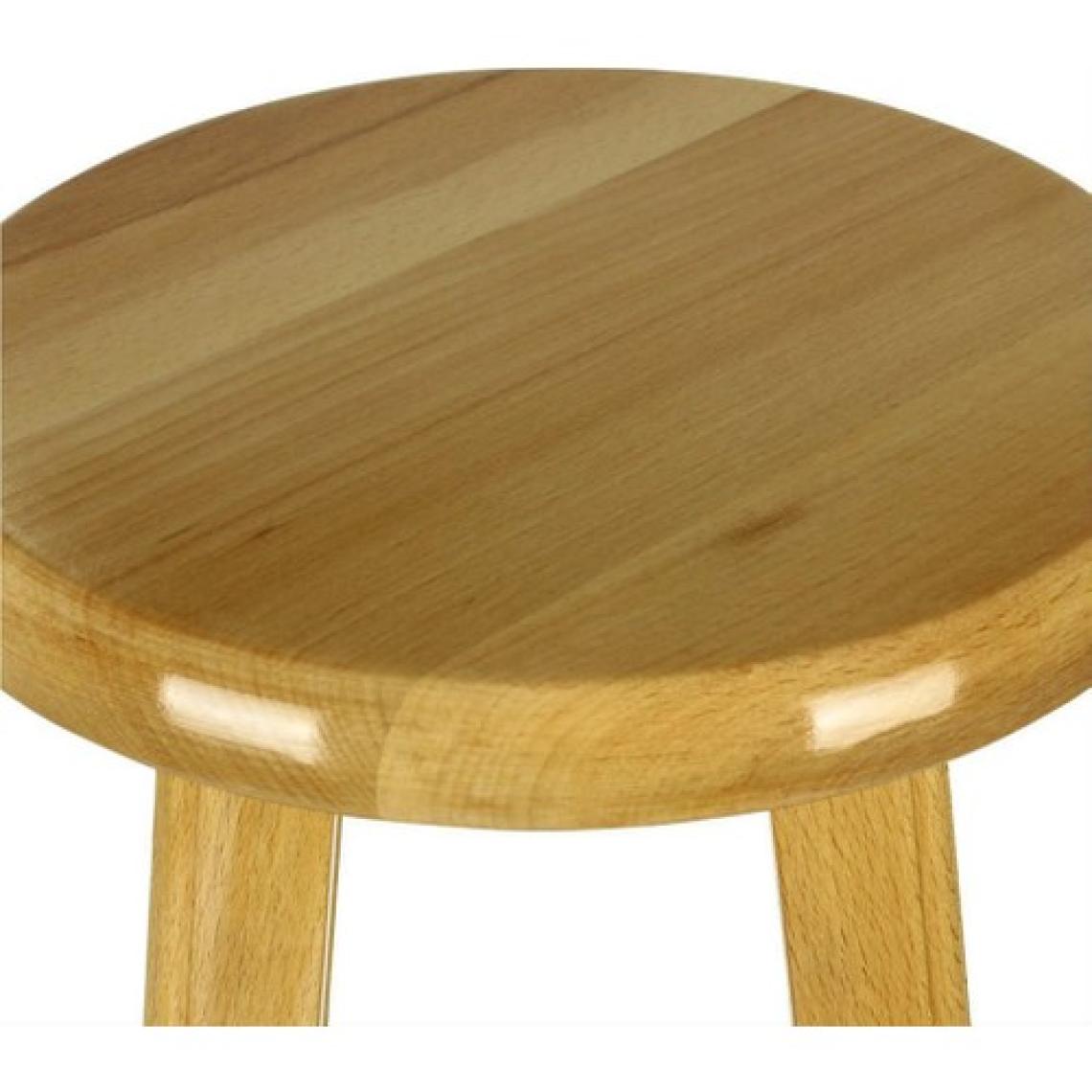 Ahşap Tabure 45 cm Naturel Renk Turkay