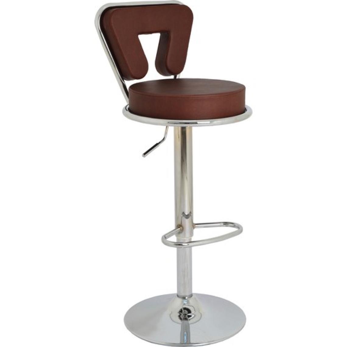 Boombar Virago Bar Sandalyesi - Kahverengi Deri - 9540S0121