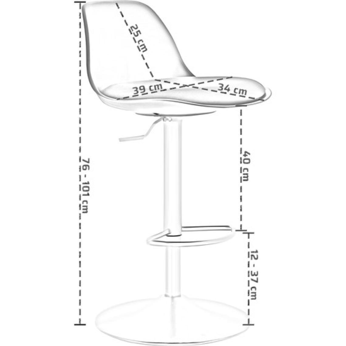Boombar Nadya Bar Sandalyesi - Sarı Deri - 9537S0113