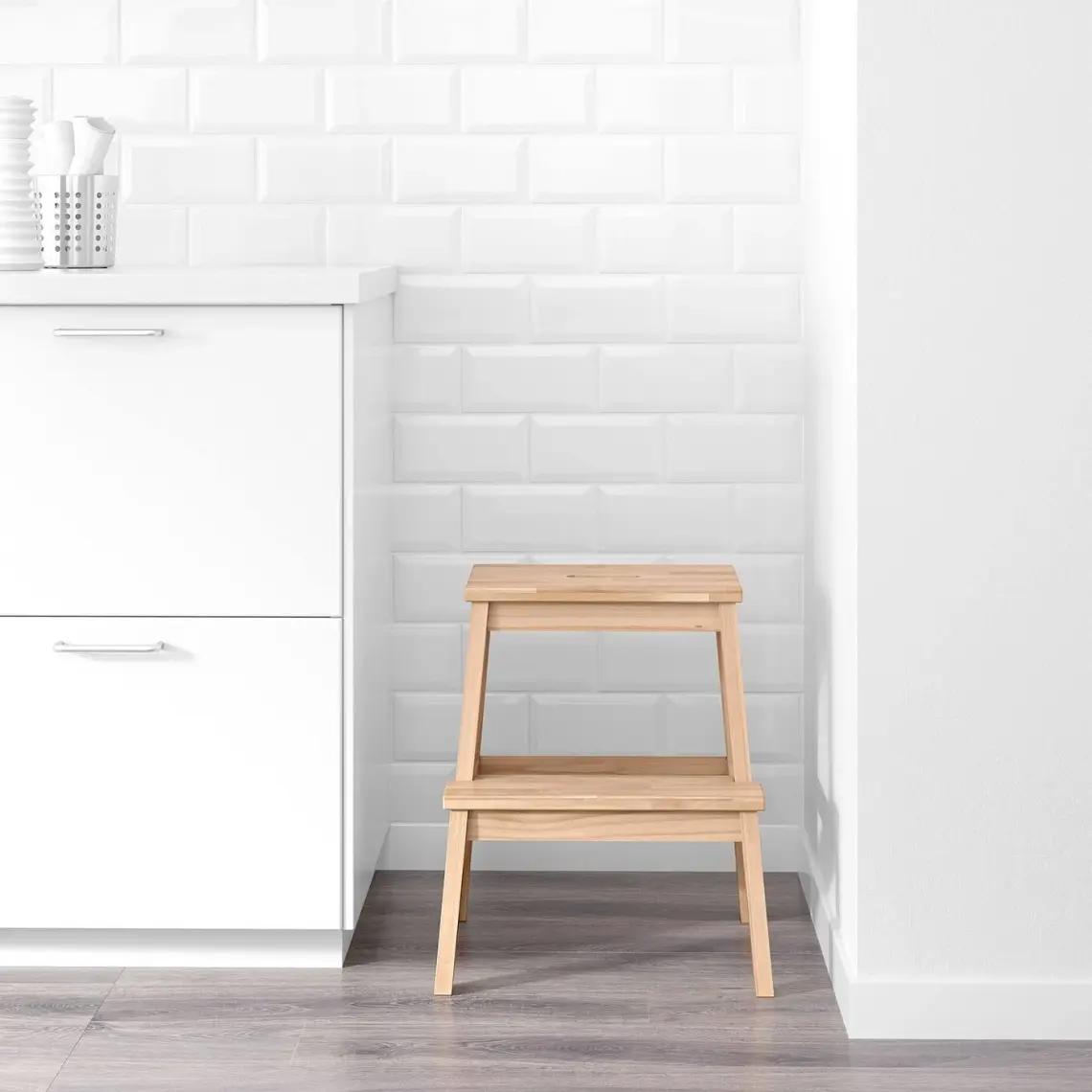 IKEA Bekvam Basamaklı Mutfak Tabure Merdiven - Kayın Rengi