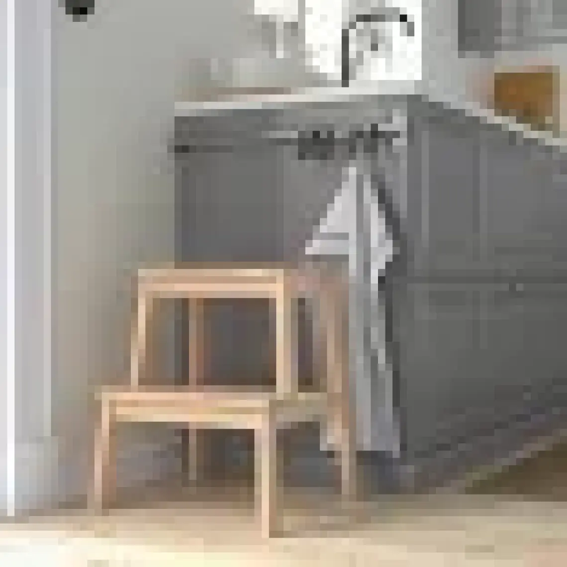 IKEA Bekvam Basamaklı Mutfak Tabure Merdiven - Kayın Rengi