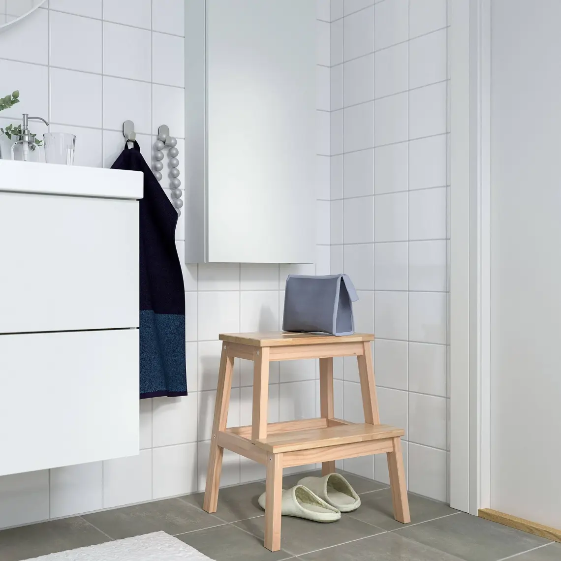 IKEA Bekvam Basamaklı Mutfak Tabure Merdiven - Kayın Rengi
