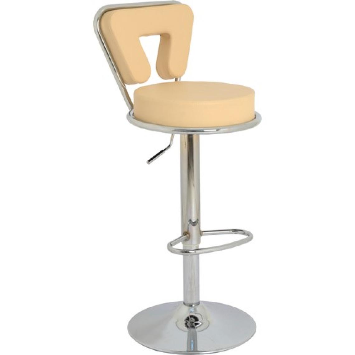 Boombar Virago Bar Sandalyesi - Krem Deri - 9540S0115
