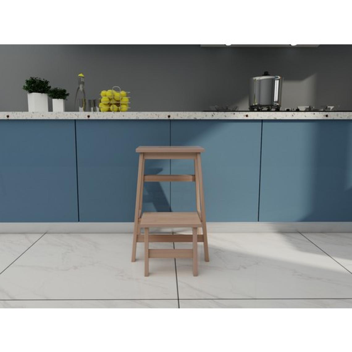 FASTWOOD Ahşap Katlanabilir Basamaklı Tabure