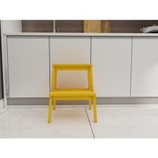 FASTWOOD Basamaklı Ahşap Tabure Sarı Renk