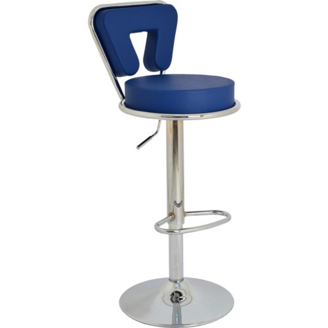 Boombar Virago Bar Sandalyesi - Lacivert Deri - 9540S0103