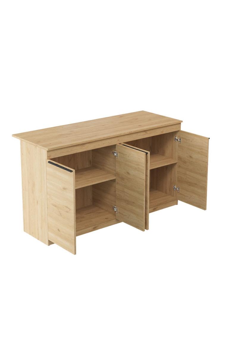 Yurudesign Orren Ada Mutfak Yemek Masası 4 Kapaklı 160CM Sepet Or1-S