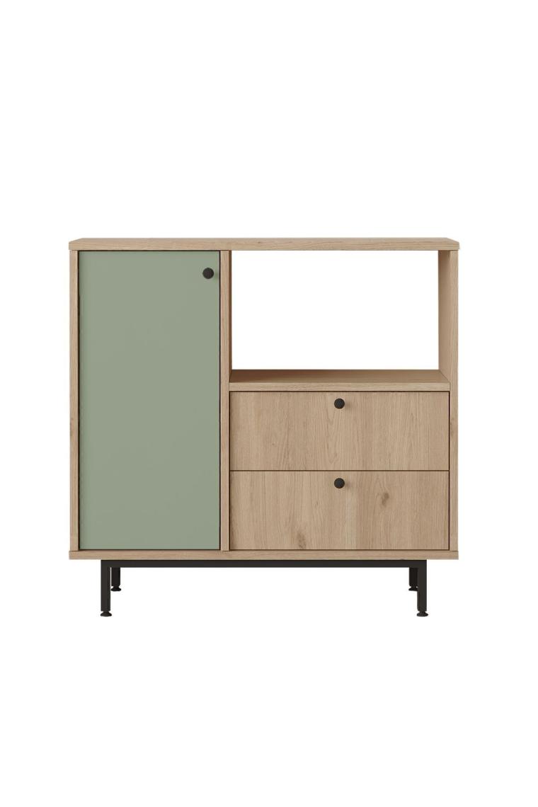 Yurudesign Royce Serisi Kahve Köşesi Çok Amaçlı Dolap Mutfak Dolabı Sepet-Ihlamur Yeşili Re1-Sy