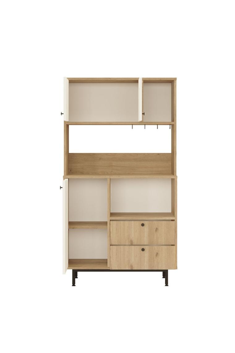 Yurudesign Royce Serisi Kahve Köşesi Çok Amaçlı Dolap Mutfak Dolabı Sepet-Beyaz Re3-Sw