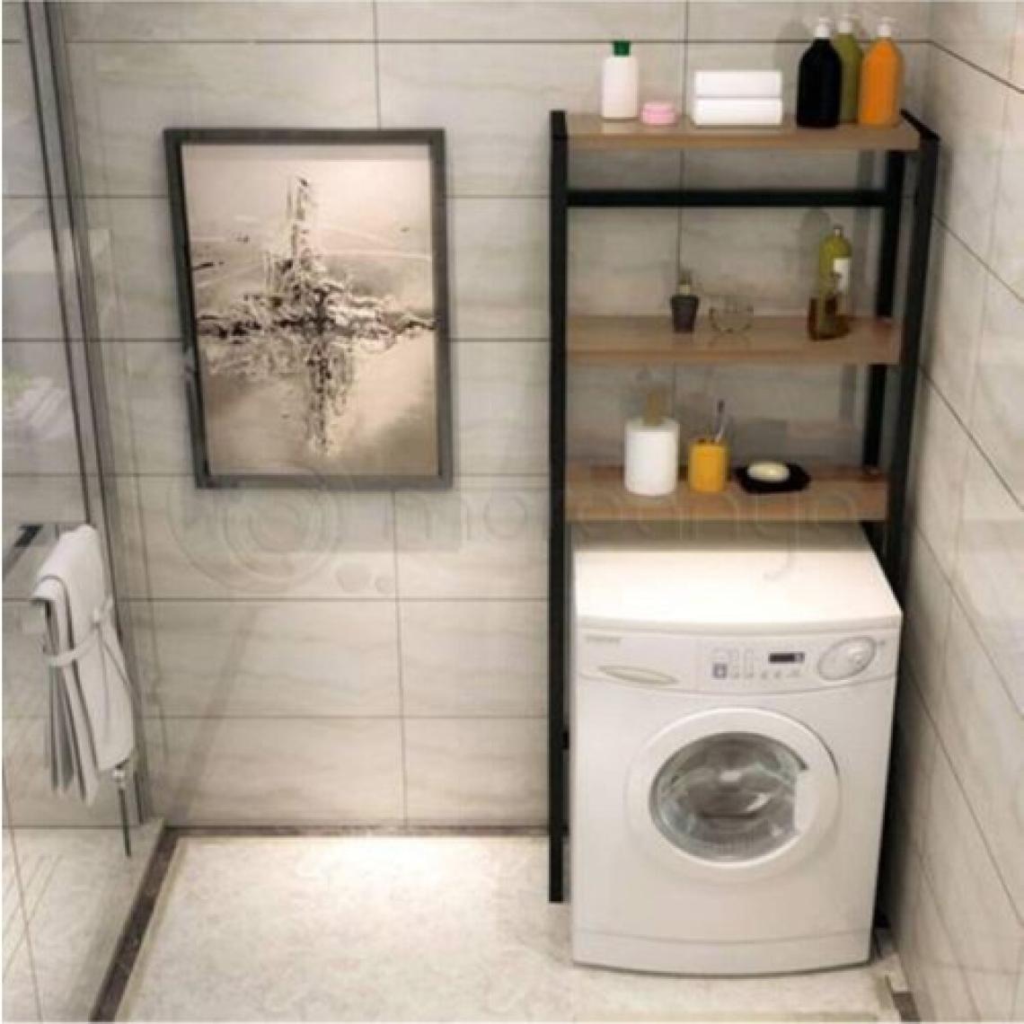 Sarı Papatya Çamaşır Makinesi Üstü Düzenleyici Raf Banyo Dolabı Rafı Makina Üstü Dolap Raf