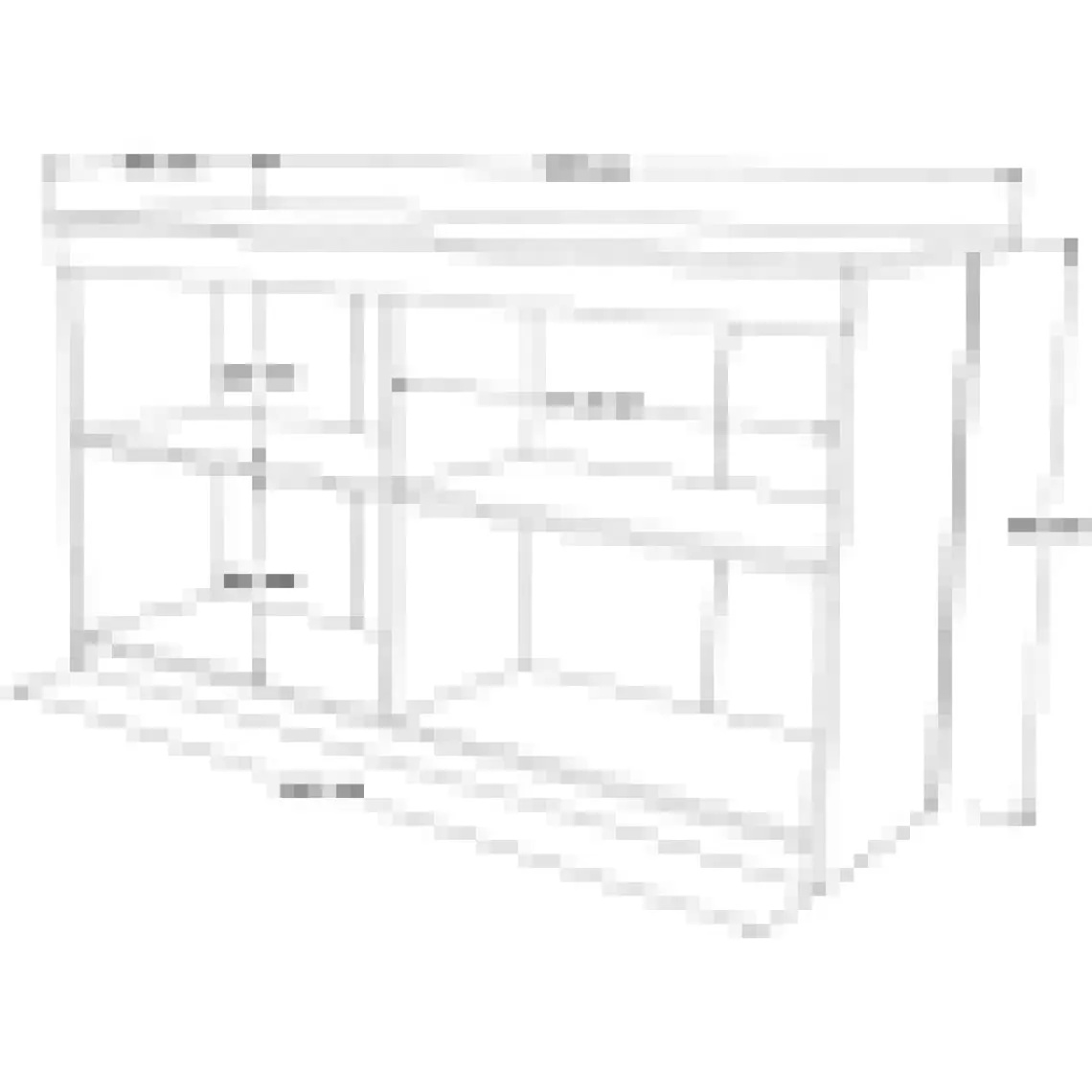Yurudesign Orren Ada Mutfak Yemek Masası 4 Kapaklı 160CM Beyaz Or1-W