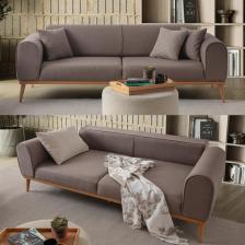 Edsy Home Rebull 3'lü Koltuk Kahverengi