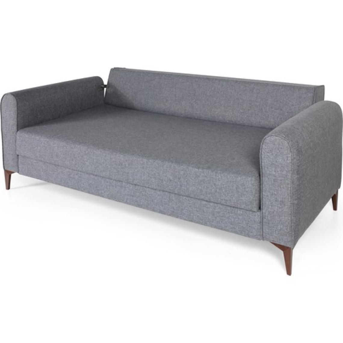Perla Sofa Ferranti Yataklı Sandıklı Kanepe Açık Gri