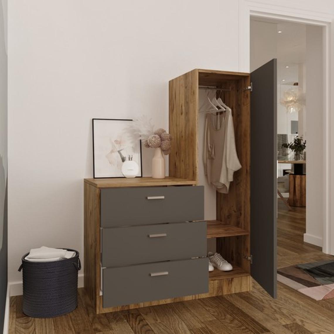 Robin Home Lyana Aynalı Şifonyer Gardırop
