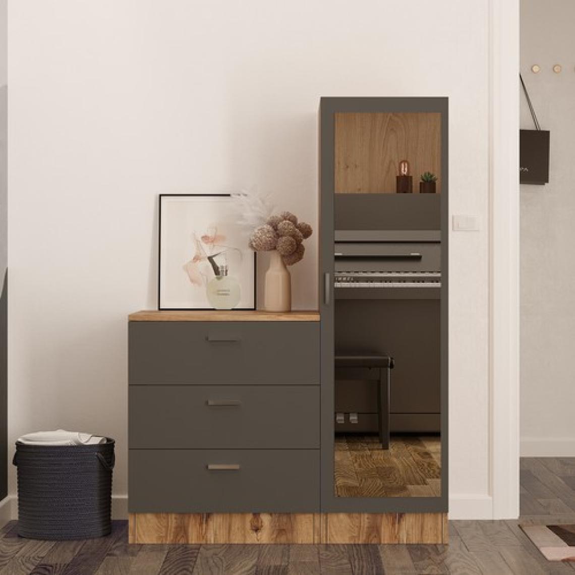 Robin Home Lyana Aynalı Şifonyer Gardırop