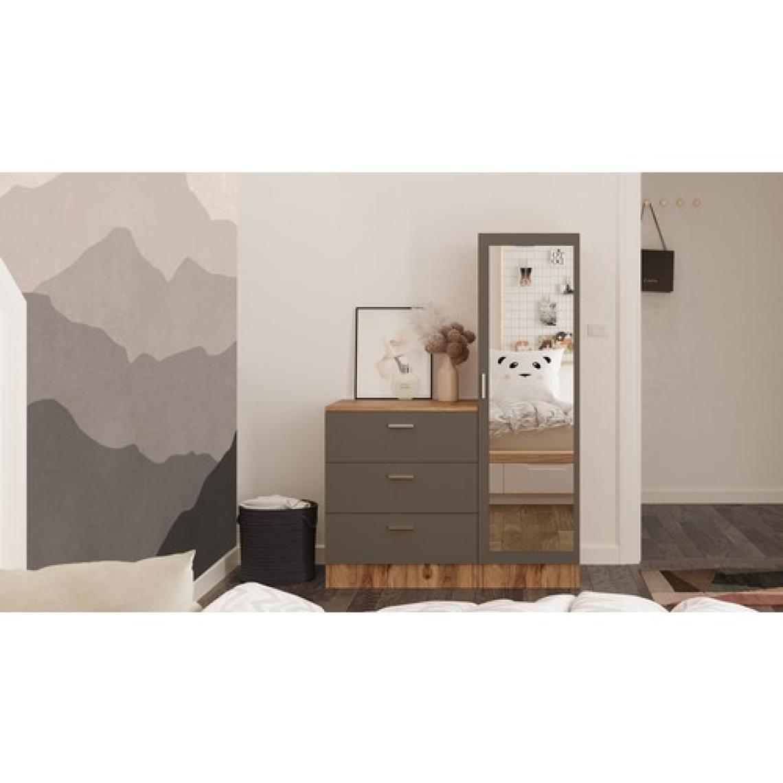 Robin Home Lyana Aynalı Şifonyer Gardırop