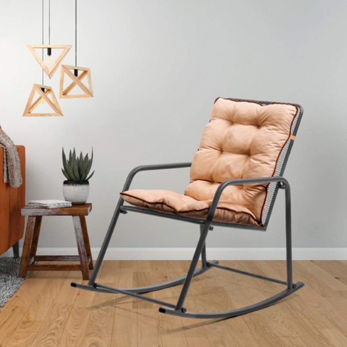Retodesign Metal Sallanan Sandalye/ Bebek Emzirme Koltuğu/baba Koltuğu
