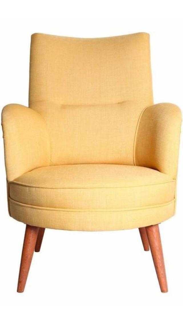 Ze10 Design Victoria Tekli Koltuk Sarı