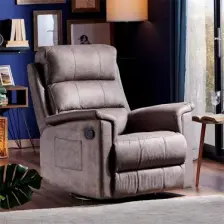 Niron Joyful TV Koltuğu Multi Fonksiyonel Baba Koltuğu Sallanan Dönen ve Yatan Koltuk Özel Nubuk Kumaş