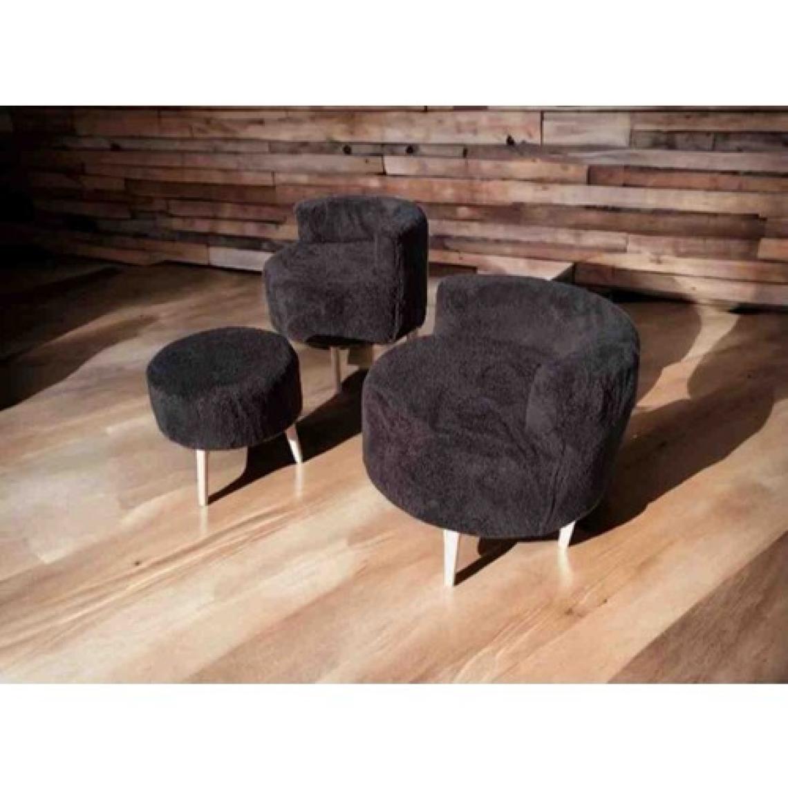 Beylerbeyi Çay Seti Ikili Koltuk Berjer ve Puf Takımı (Salon, Balkon, Ofis) 3 Lü Takım