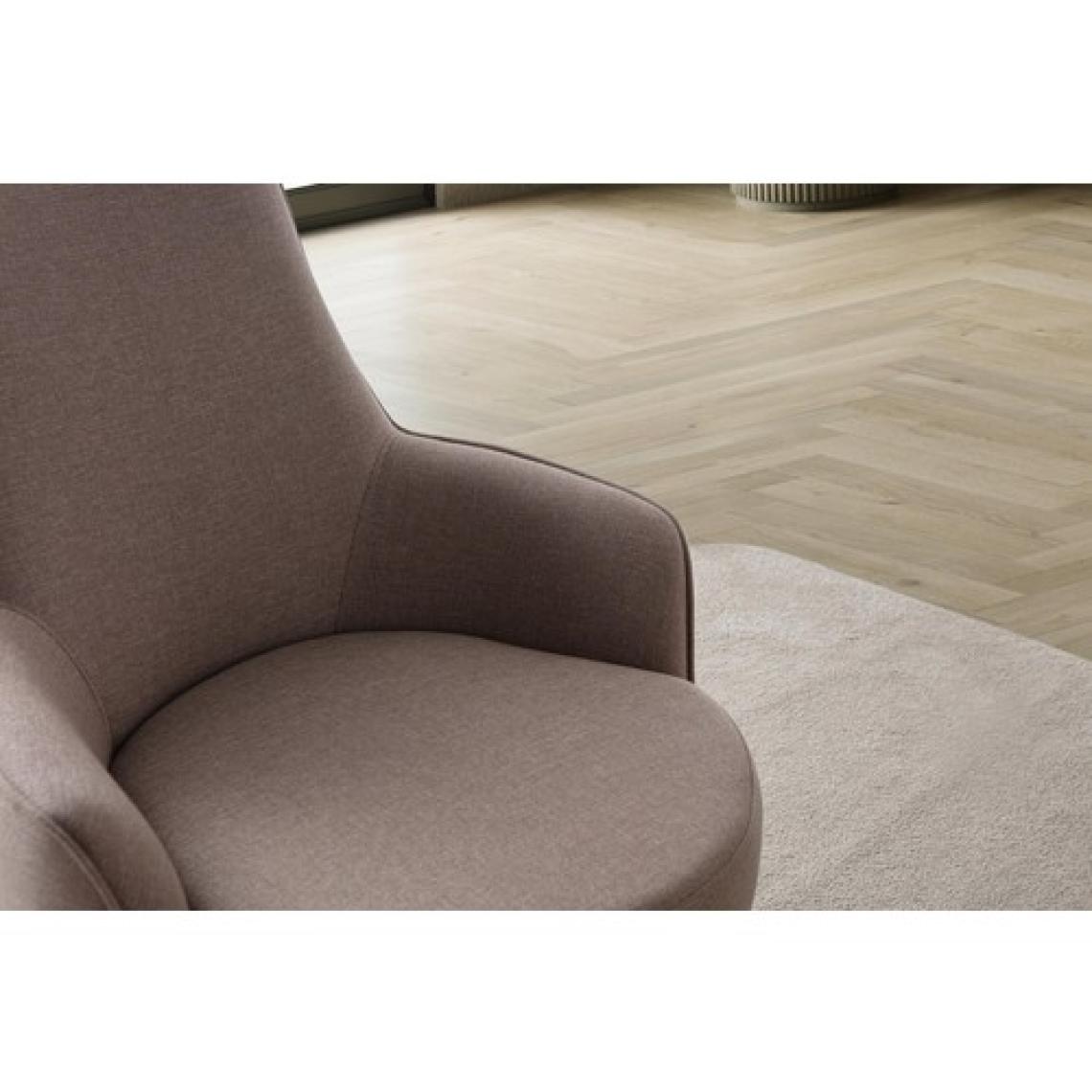 Edsy Home Rebull Keten Berjer Kahverengi Tekli Koltuk