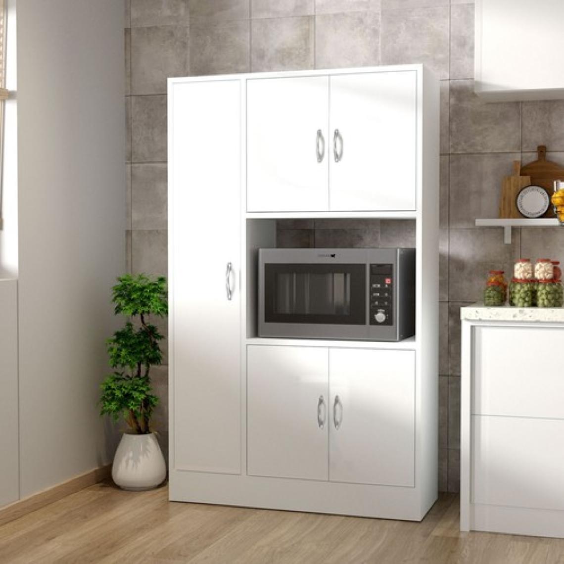 Riva 5 Kapaklı Çok Amaçlı Dolap Mutfak&banyo Dolabı,kiler Beyaz