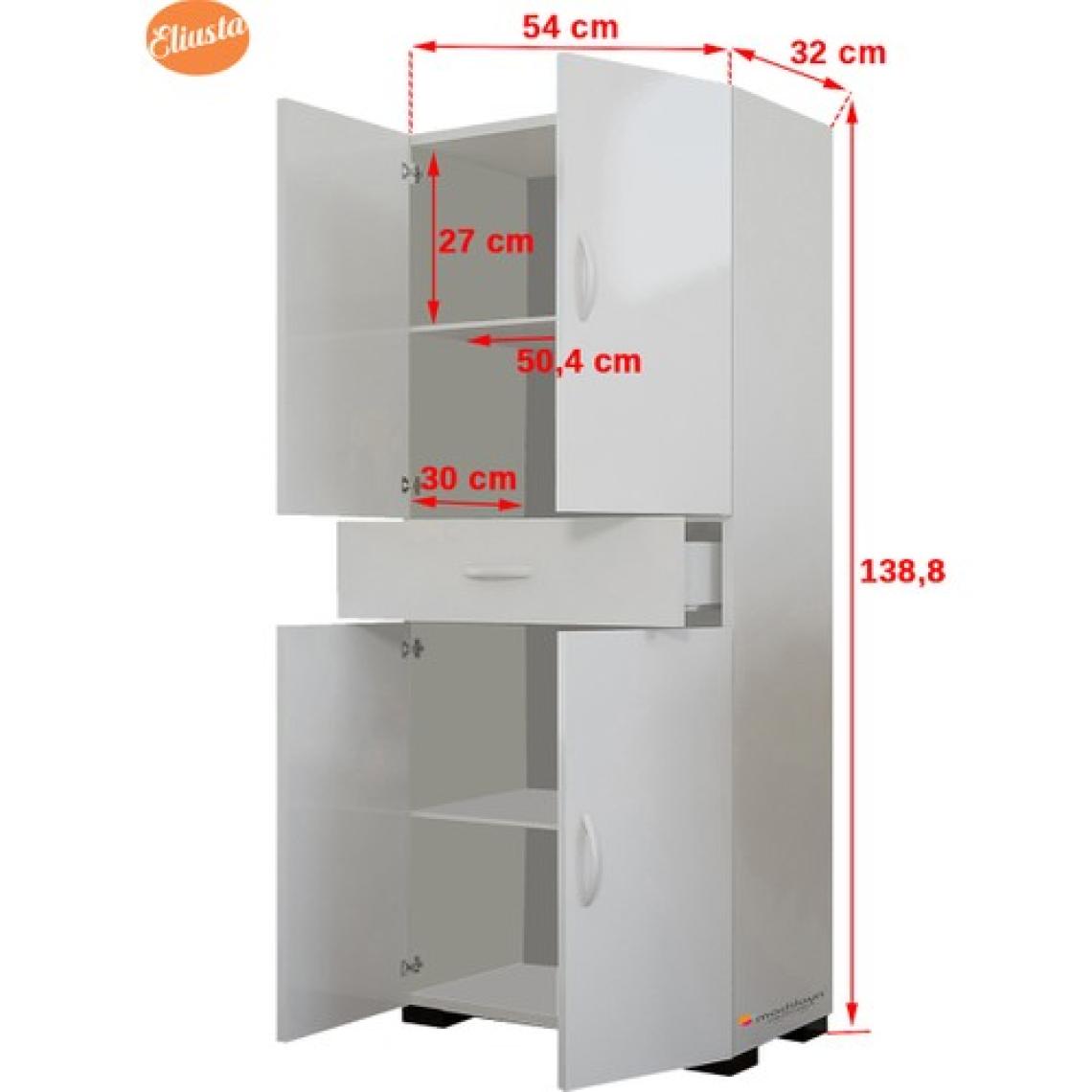 Modilayn Banyo Dolabı Cok Amaclı Ofis Dolabı Mutfak Dolabı Cekmeceli Raflı Dolap