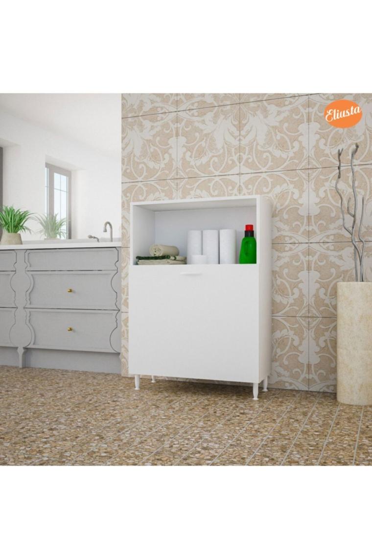 Modilayn Iki Gözlü Sepetli Banyo Dolabı