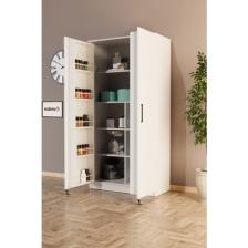 EVDEMO Eva 2 Kapaklı Erzak Kiler Dolabı Beyaz