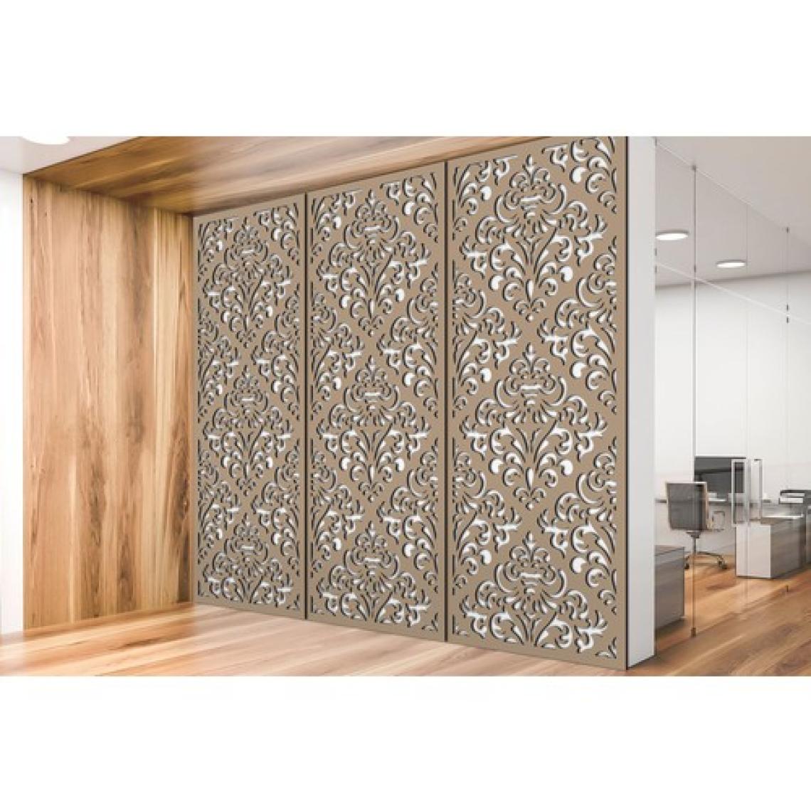 Liar Ahşap Seperatör (Paravan) - KSP-102 - (18 mm) - (85 cm x 210 cm) - (Ham)