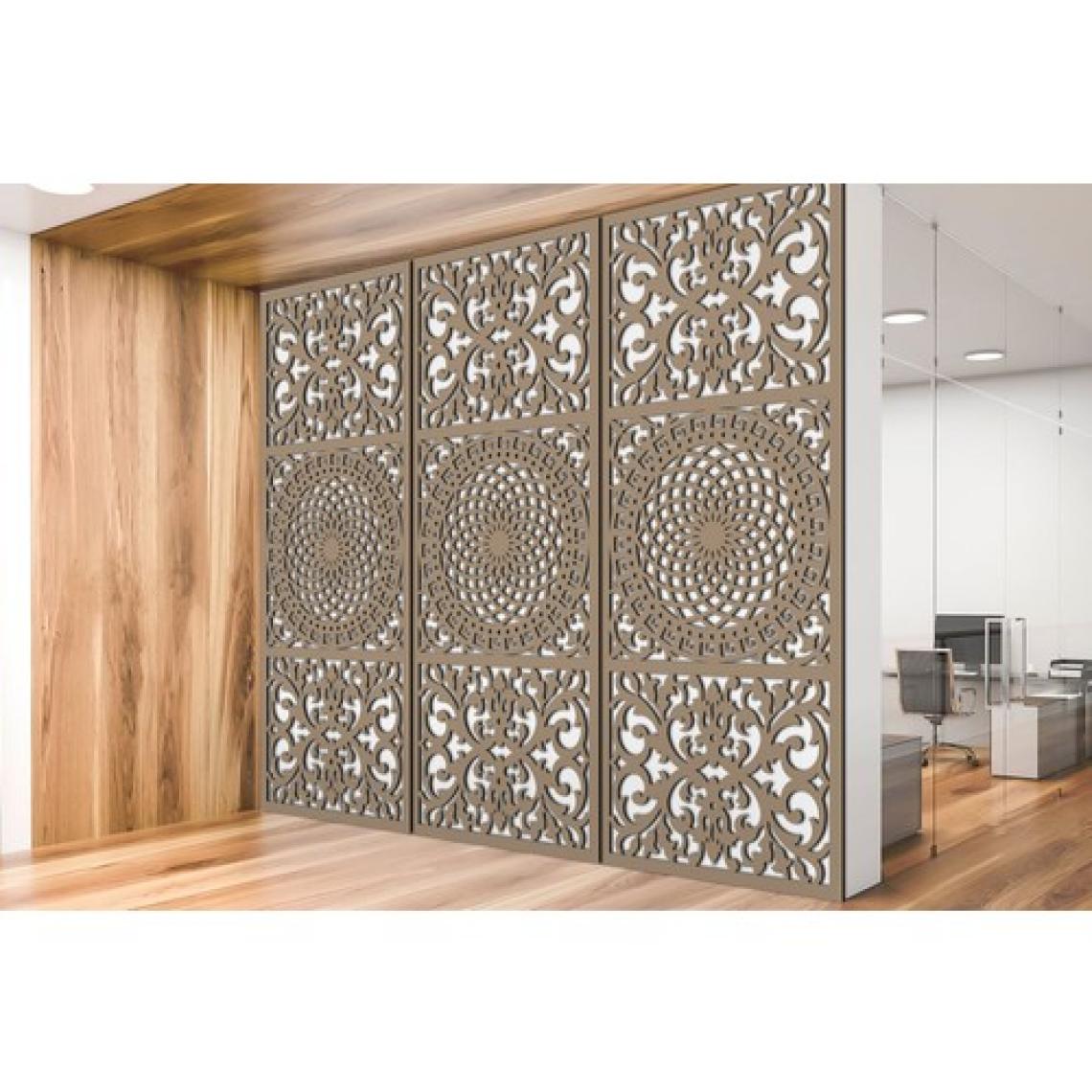 Liar Ahşap Seperatör (Paravan) - KSP-204 - (18 mm) - (69 cm x 139 cm) - (Ham)