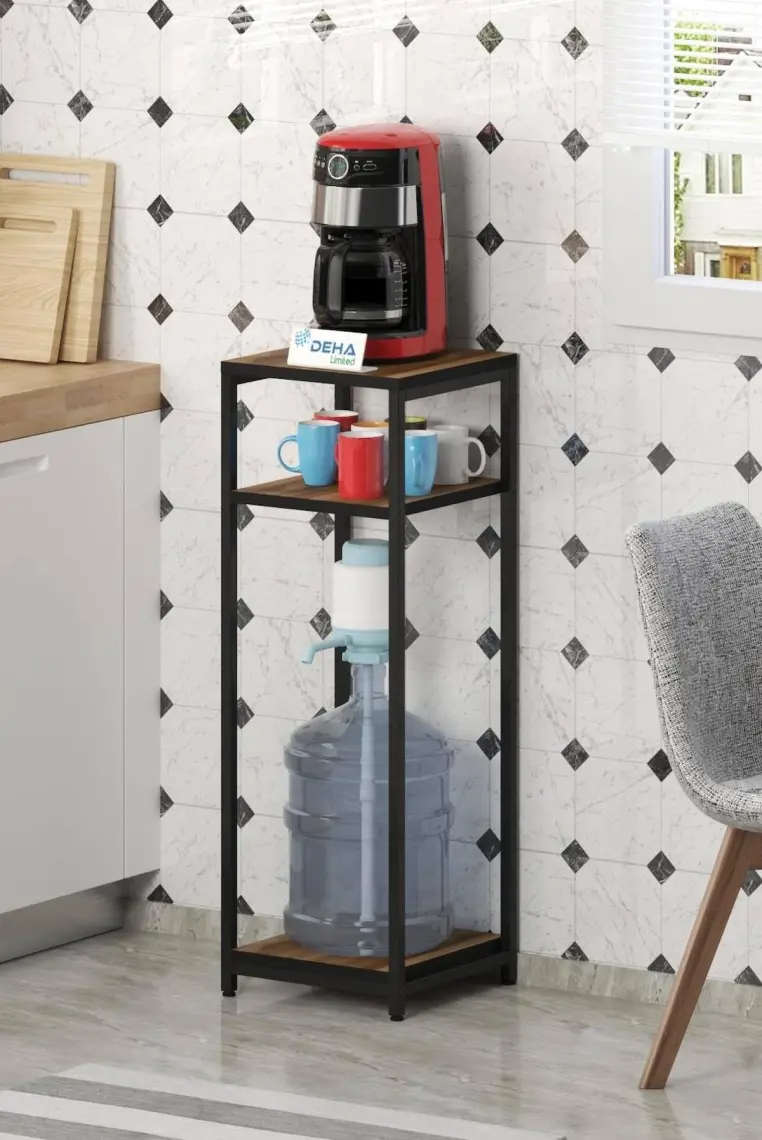 Dehalimited DH10 Damacanalık Sehpa Çok Amaçlı Raflı Dolap Mutfak Organizer  Sehpası Yan Çiçeklik Sehpa