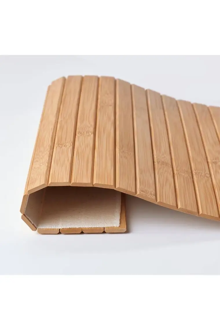 Mien Bambu Koltuk Sehpası - Bej - 65 cm