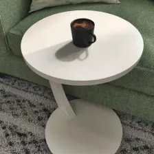 İntergo Tekerlekli C Sehpa Koltuk Sehpası Yan Sehpa Zigon Sehpa Servis Sehpası