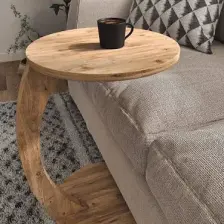 İntergo Tekerlekli C Sehpa Koltuk Sehpası Yan Sehpa Zigon Sehpa Servis Sehpası