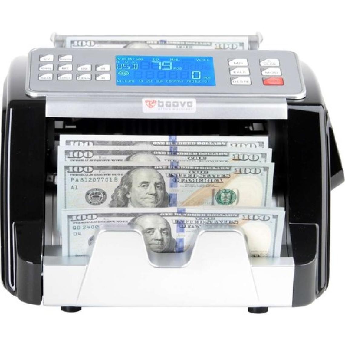 Baove GB8500 Şarjlı Karışık Para Sayma Makinesi ve Sahte Yakalama - TL-Euro-Usd - Türkçe Sesli Uyarı + Müşteri Ekranı