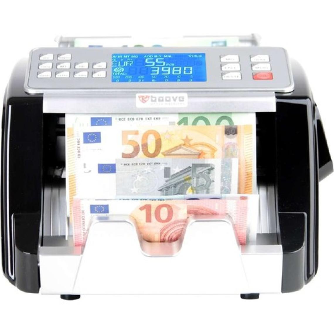 Baove GB8500 Şarjlı Karışık Para Sayma Makinesi ve Sahte Yakalama - TL-Euro-Usd - Türkçe Sesli Uyarı + Müşteri Ekranı