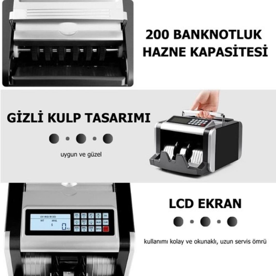 Yıldırım Tartı Karışık Para Sayma Makinesi ve Sahte Yakalama - TL - Euro - Usd + Müşteri Ekranı