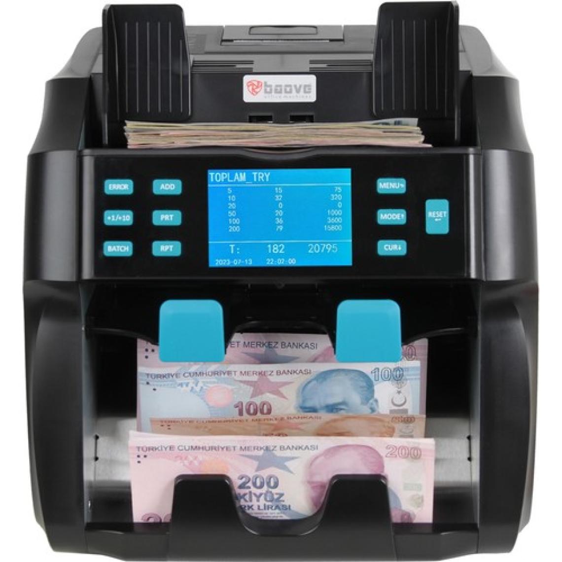 Baove GB9000 Pro Mix Çift Katlı Karışık Para Sayma Makinesi ve Sahte Yakalama - Printer - Müşteri Ekranı