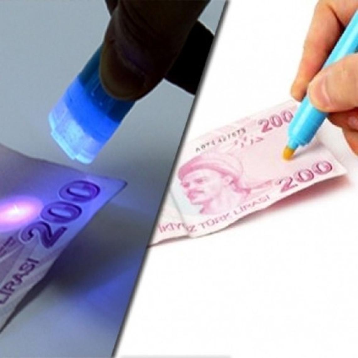QUALITECH U.S Işıklı Para Kontrol Kalemi
