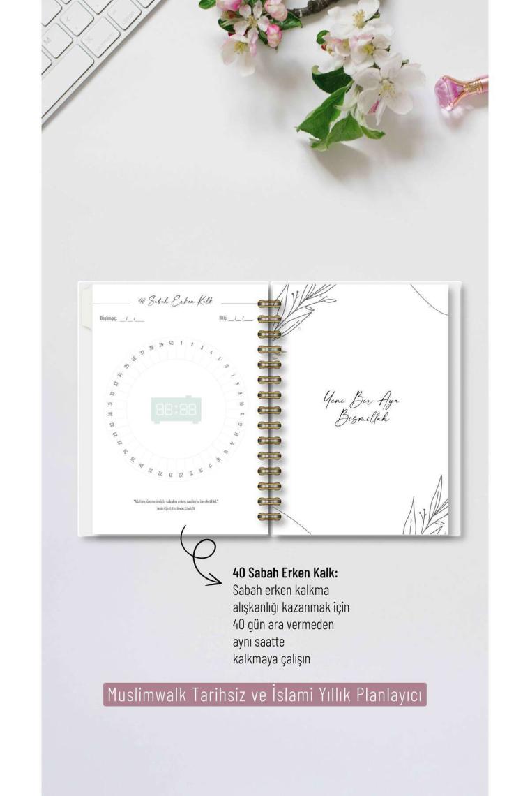 Anisa - Tarihsiz ve İslami Yıllık Planlayıcı + 2 Sayfa Sticker #Y22