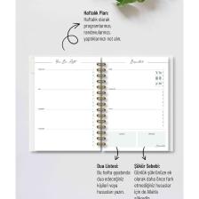 Anisa - Tarihsiz ve İslami Yıllık Planlayıcı + 2 Sayfa Sticker #Y22