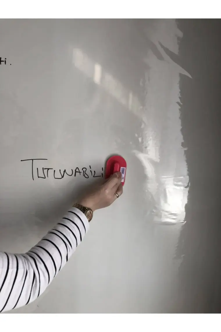 Tutunabilir Kağıt 2 Tane Şeffaf Akıllı Kağıt Tahta Yazı Tahtası 100 x 120 cm + Kalem