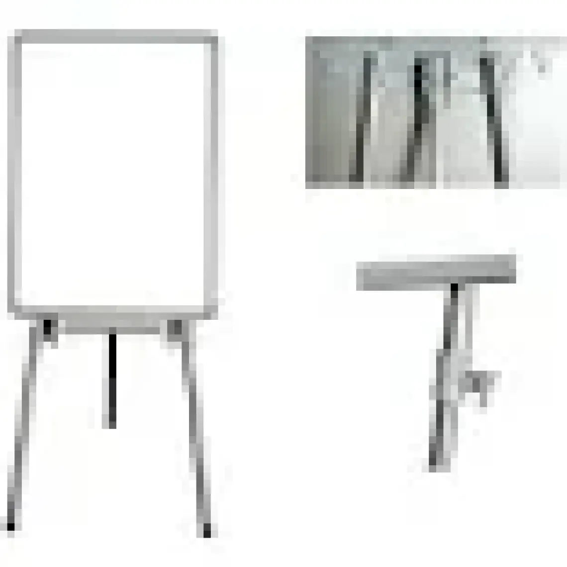 İnter Alüminyum Çerçeveli Teleskopik Ayaklı Yazı Tahtası INT-627 50 x 70 cm