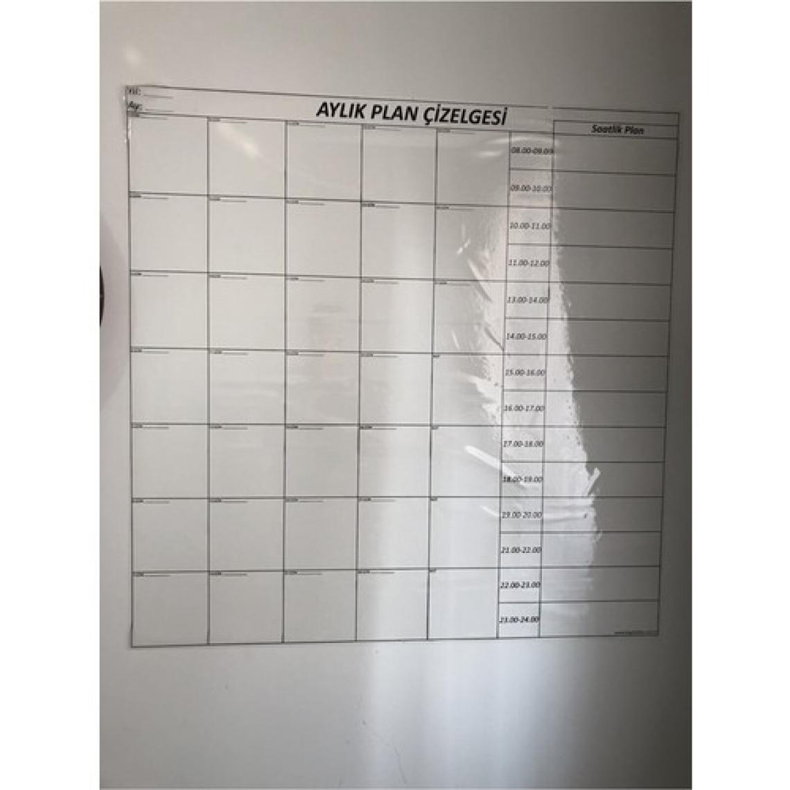 Tutunabilir Kağıt Aylık Planlayıcı Akıllı Kağıt Tahta Takvim Yazı Tahtası+ Kalem 100 x 100 cm