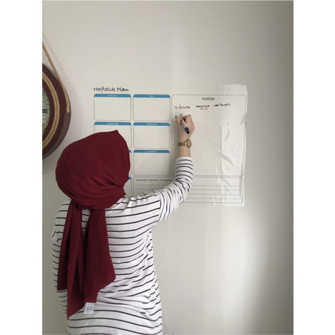 Planlayıcı Akıllı Kağıt Planner Sticker Kağıt Tahta Yazı Tahtası Takvim Haftalık Week Set